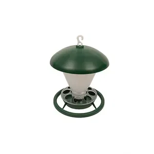 Mangeoire abreuvoir pour oiseaux sauvages Comber vert et blanc - 2GR
