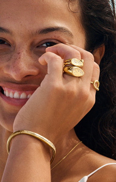 Model wearing Pandora