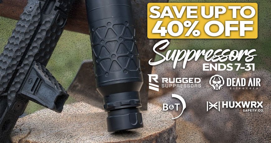 Save Up to 40% On Suppressors