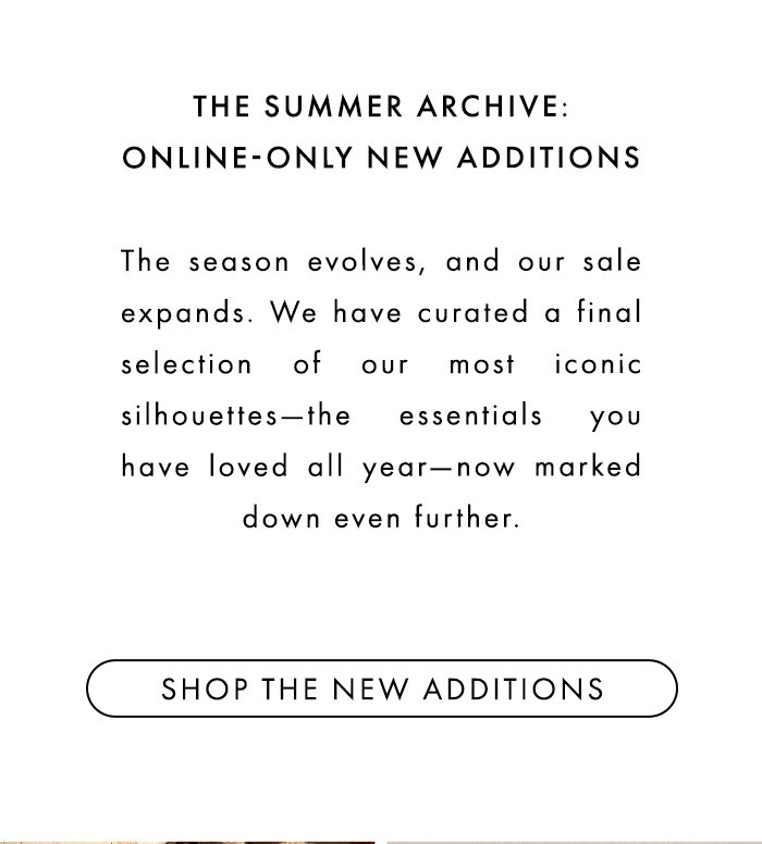 SHOP NEW SALE ADDITIONS
