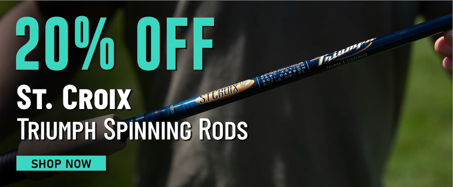 20% Off  St. Croix Triumph Spinning Rods Shop Now
