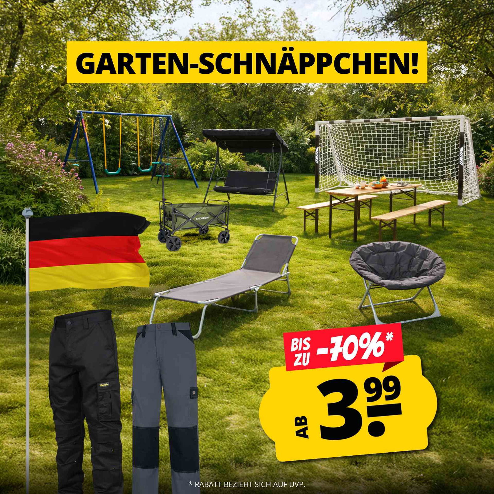 Garten-Schnäppchen ab 3,99 €