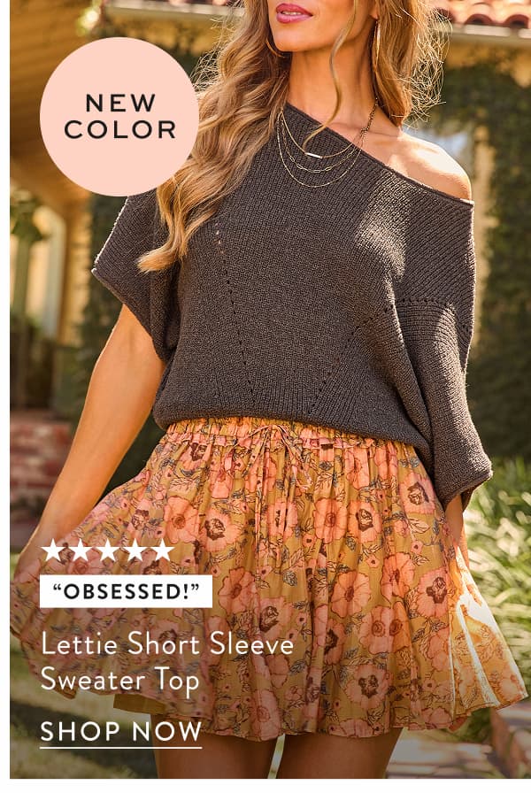 Lettie Short Sleeve Sweater Top