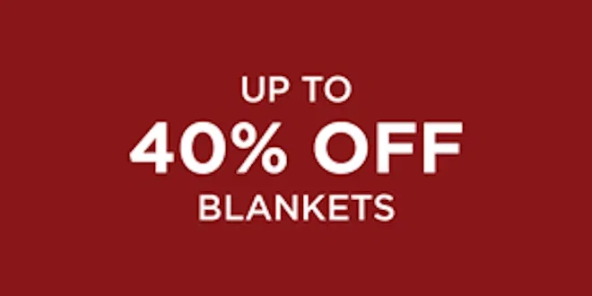 Up To 40% Off Blankets
