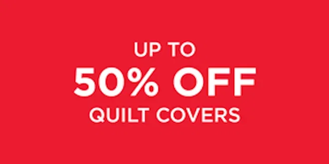 Up To 50% Off Quilt Covers