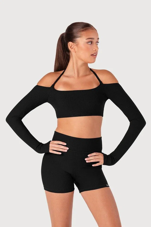 Image of Girls Rib Bolero Crop Top