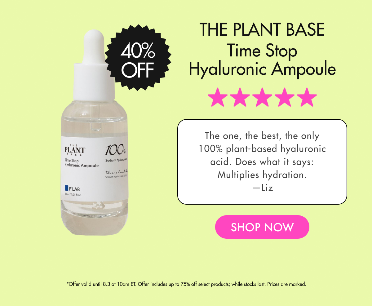 The Plant Base Time Stop Hyaluronic Ampoule