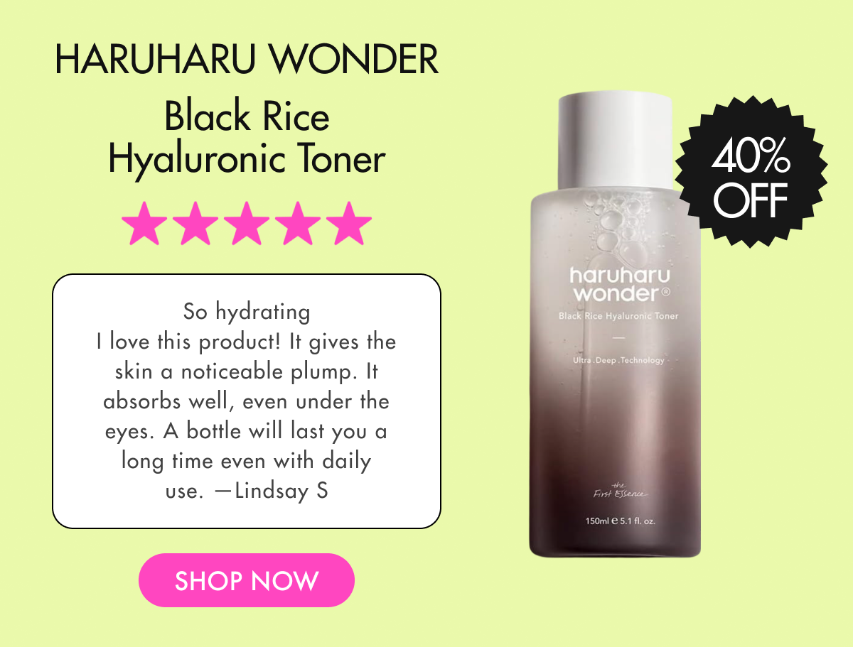 Haruharu Wonder Black Rice Hyaluronic Toner