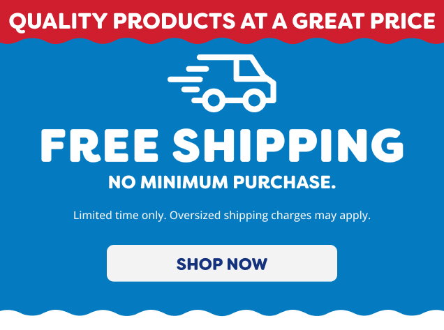 Fast Free Shipping - No Minimum