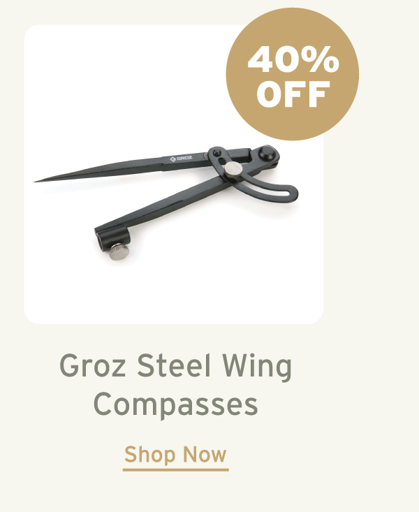 Groz Wing Compass - Steel