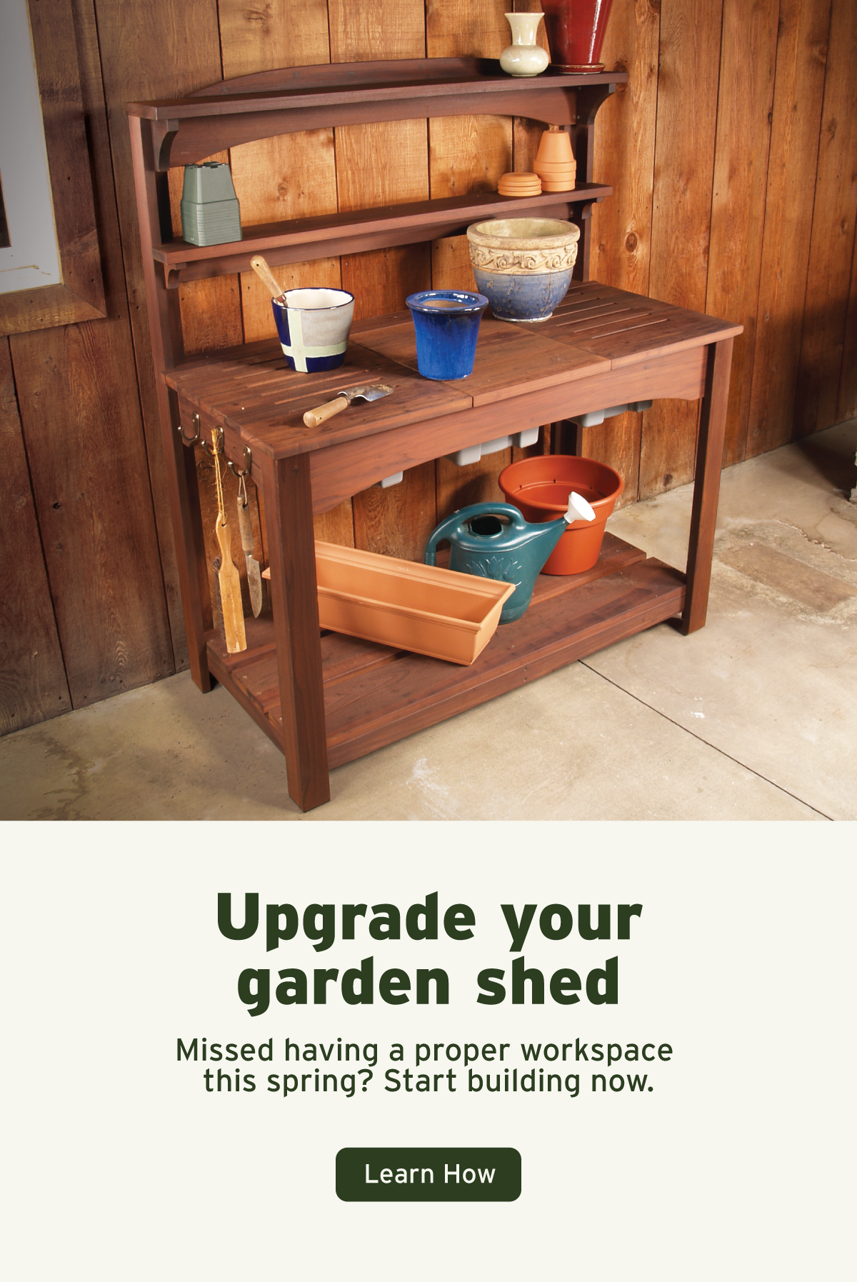 Upgrade your garden shed