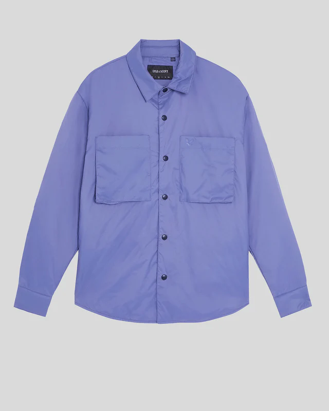 Water Resistant Insulated Overshirt in Twilight