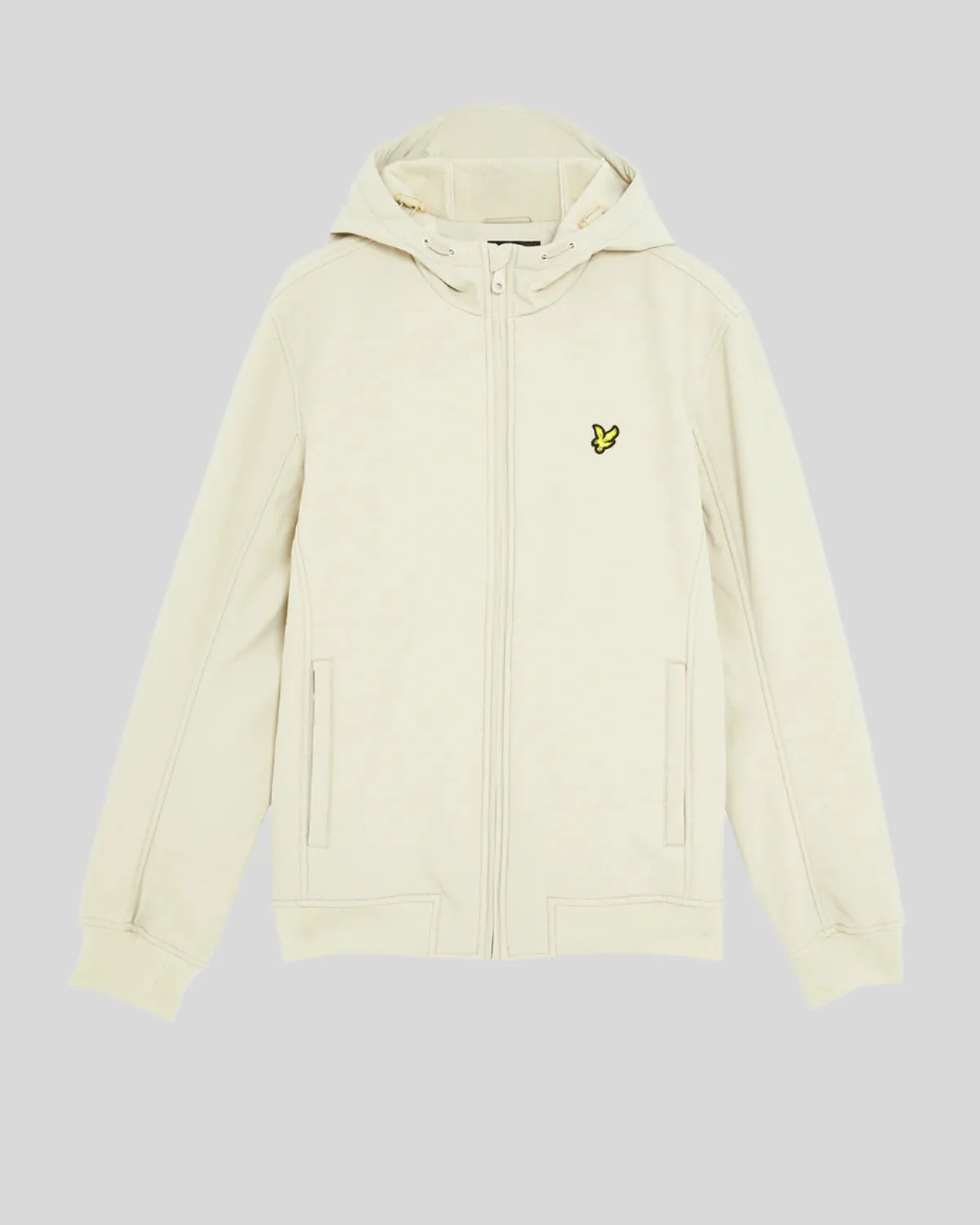 Fleece Lined Softshell Jacket in Grey Taupe