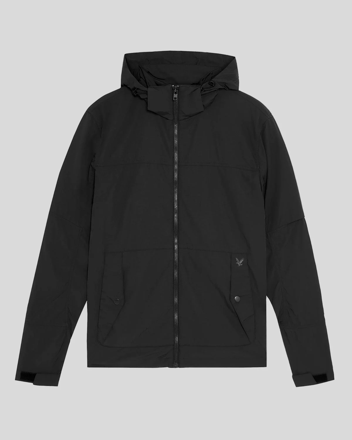 Water Resistant Packaway Jacket in Black Ice