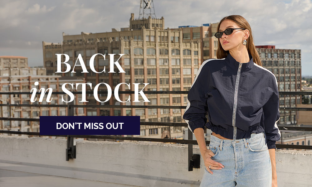 Text overlay "Back in stock" on image