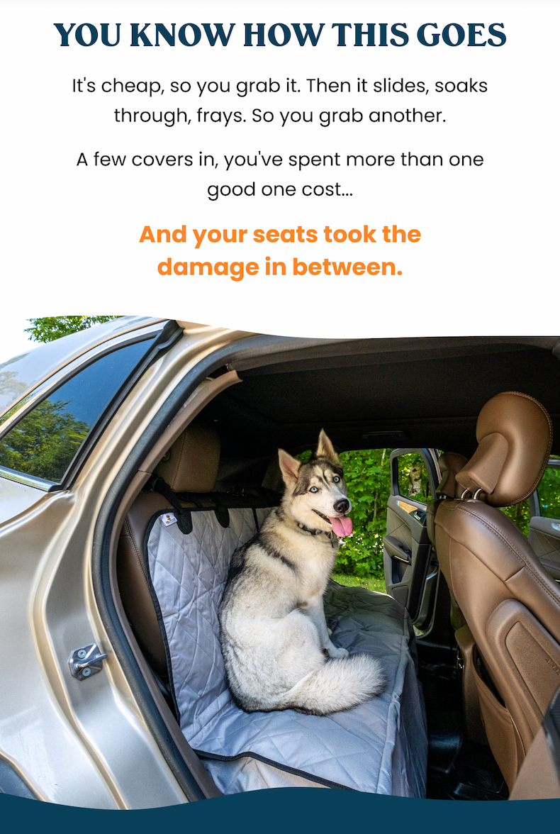 your seats took the damage in between