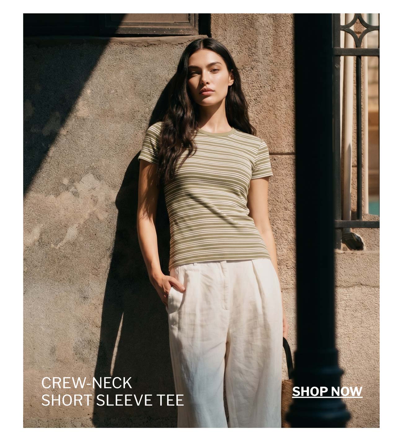 Crew-Neck Short Sleeve Tee