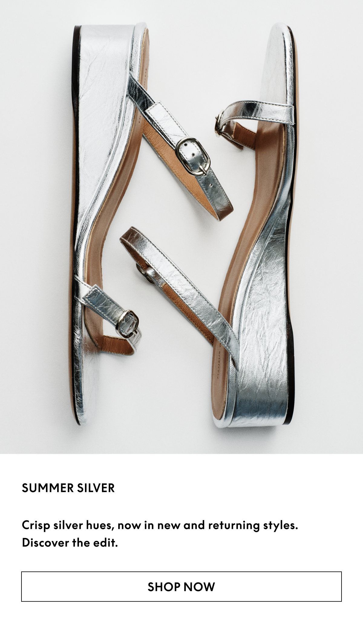 Crisp silver hues, now in new and returning styles. 