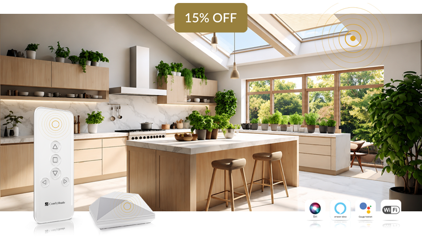 Motorised roof blinds
