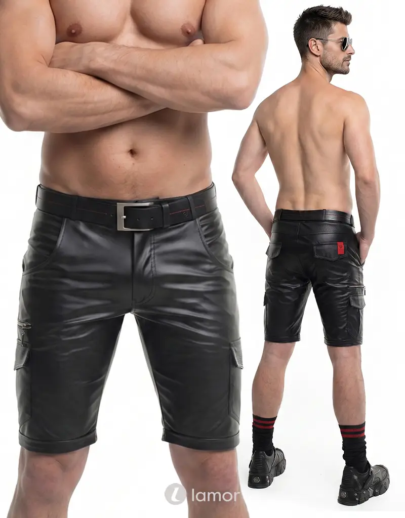 Wetlook heren shorts zwart, ADSimone001