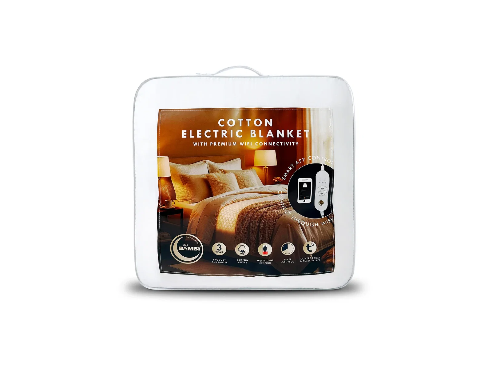 Bambi Wifi Cotton Electric Blanket - Queen