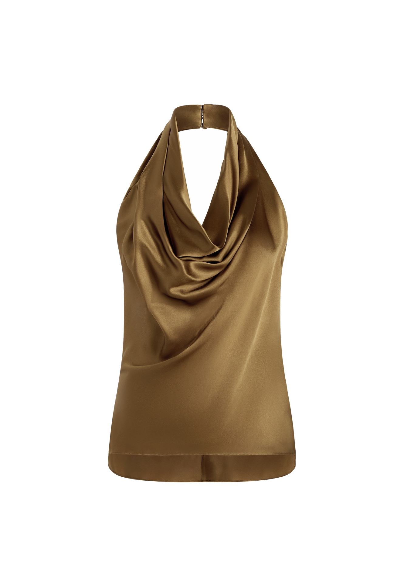 Ghost image of cusette top in olive