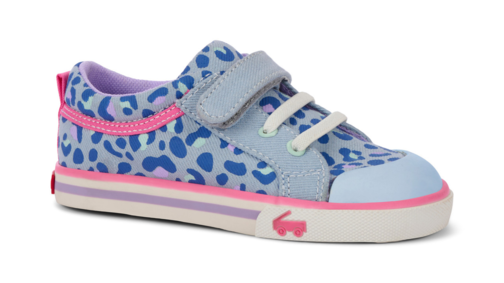 Kristin Sky Blue/Leopard