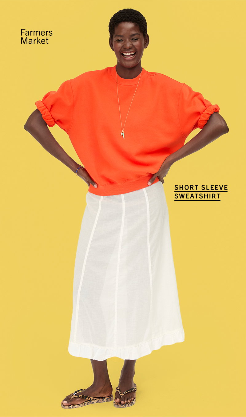 Short Sleeve Oversized Sweatshirt