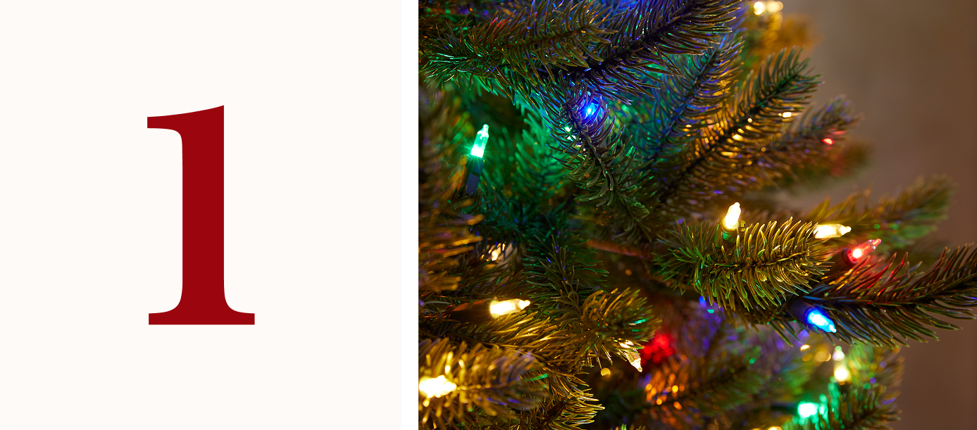 1 - Balsam Pre-Lit Trees