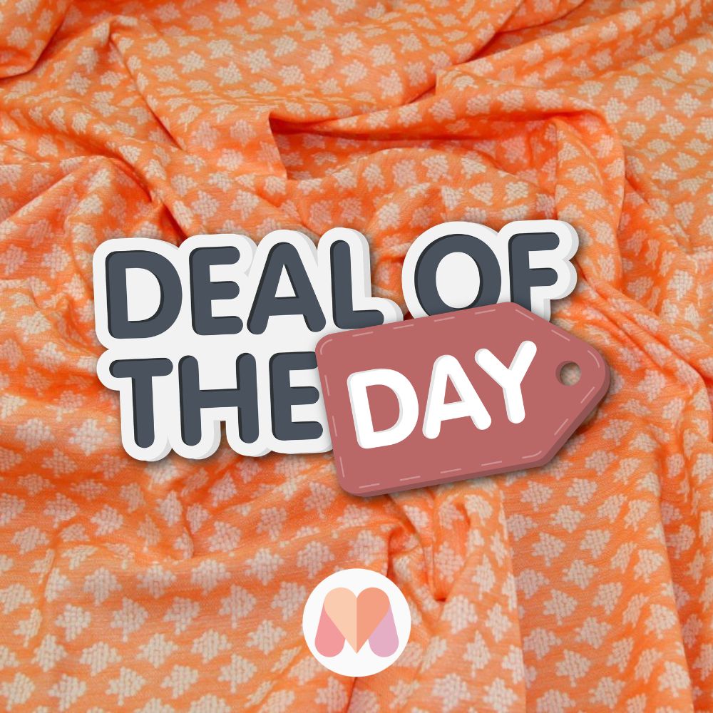 Deadstock Woven Jacquard Fabric Peach