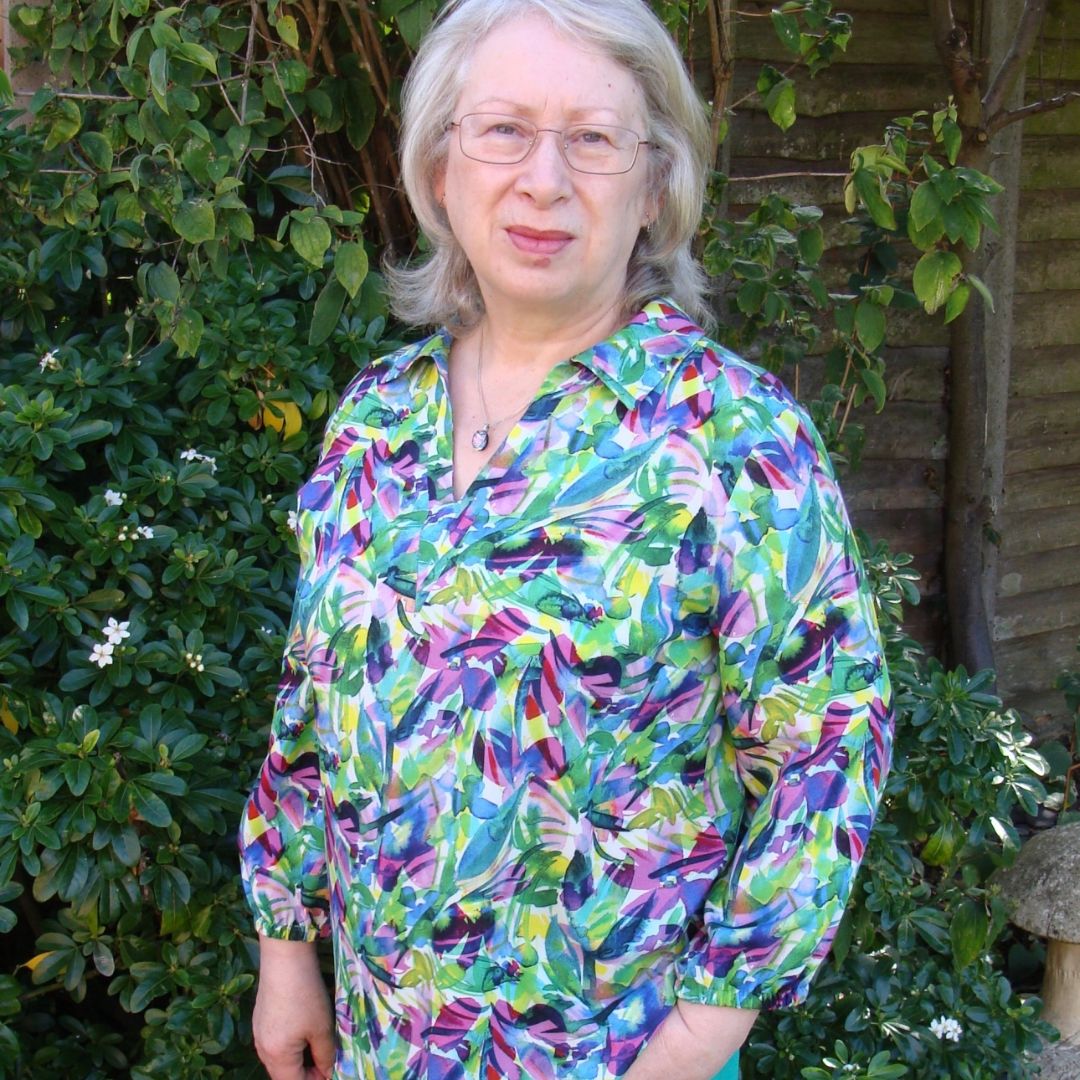 Susan wearing Burda 6809