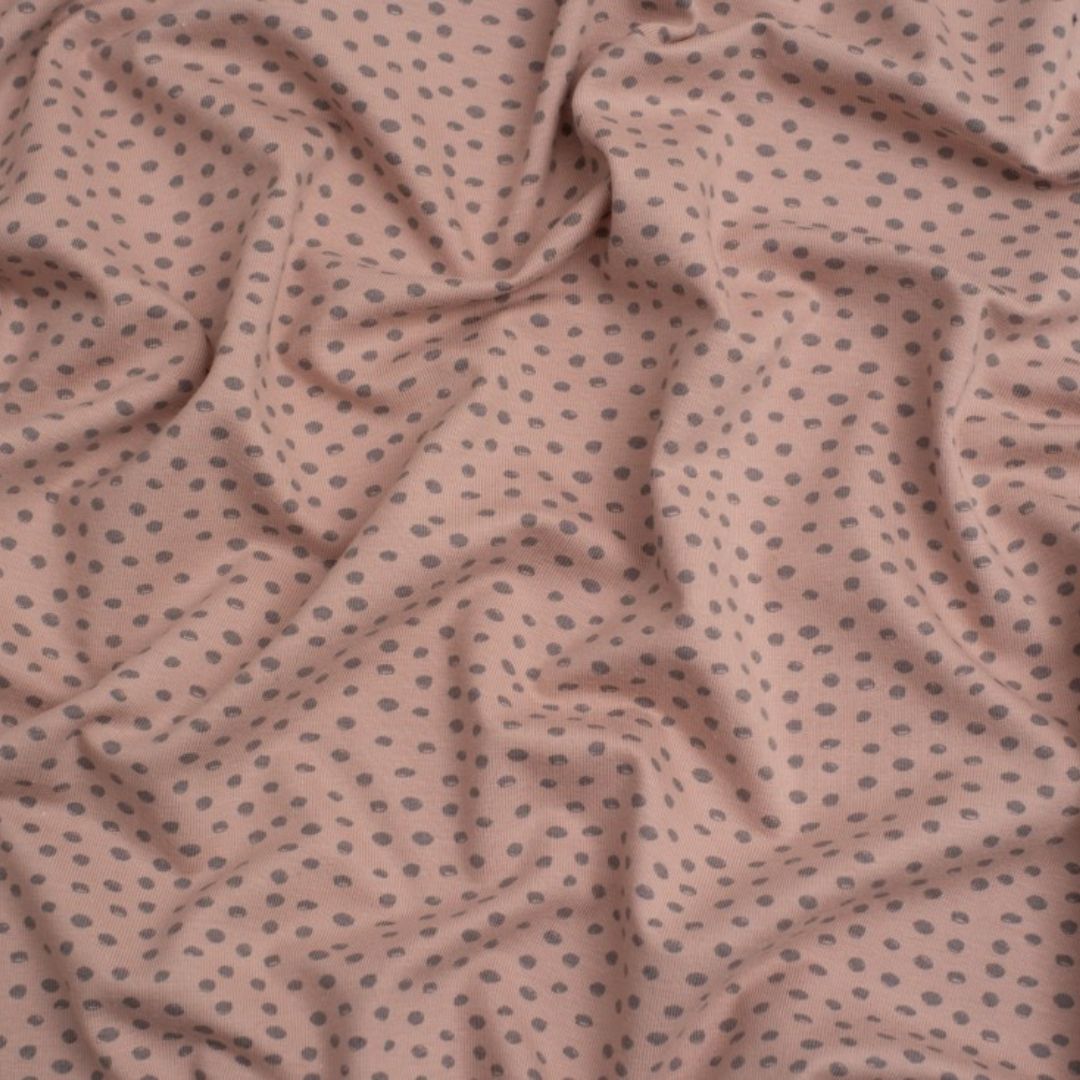 Cotton Jersey Stretch Knit Fabric Soft Taupe
