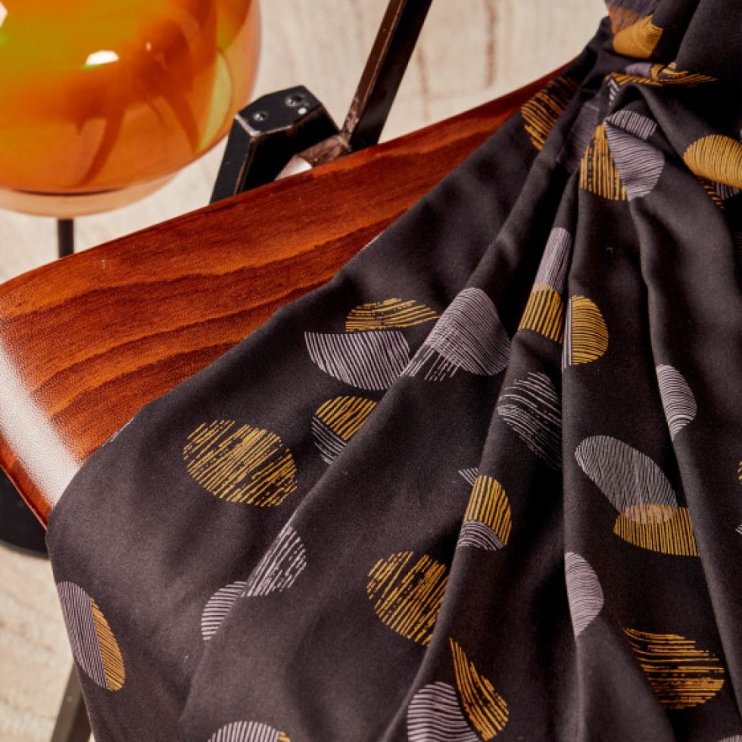 Atelier Brunette Jane Ecovero Viscose Challis Fabric Divine Parma