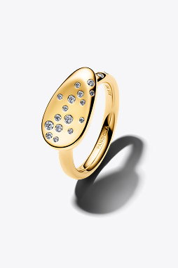 Stone-Set Oval Domed Signet Ring