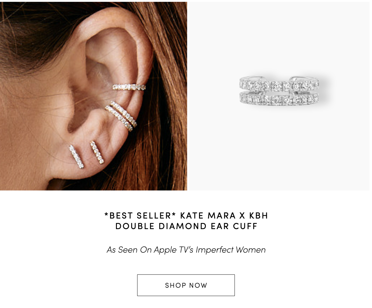Double Diamond Ear Cuff