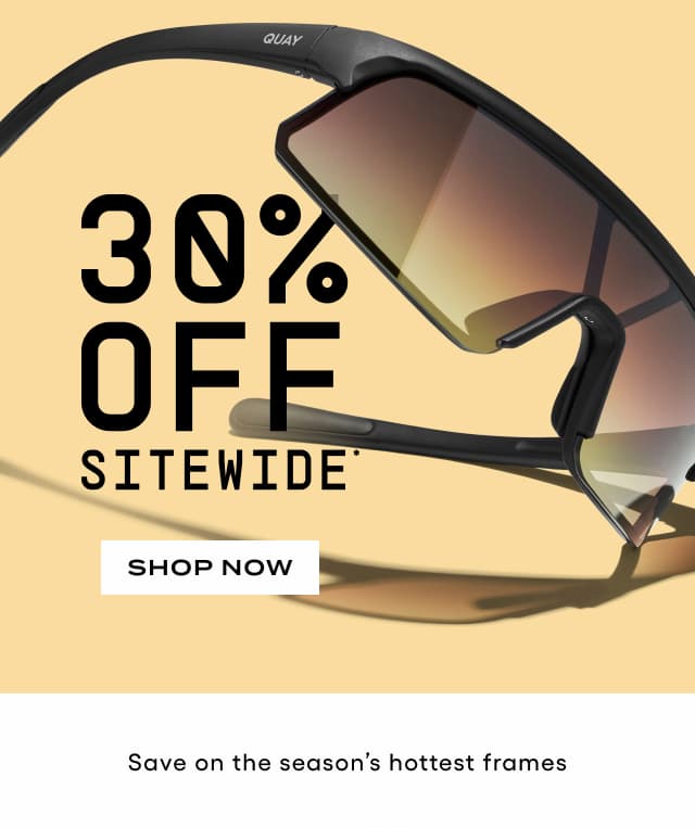 Image of gold-tinted black wraparound sunglasses. 30% Off Sitewide*. Shop Now. Save on the season's hottest frames.