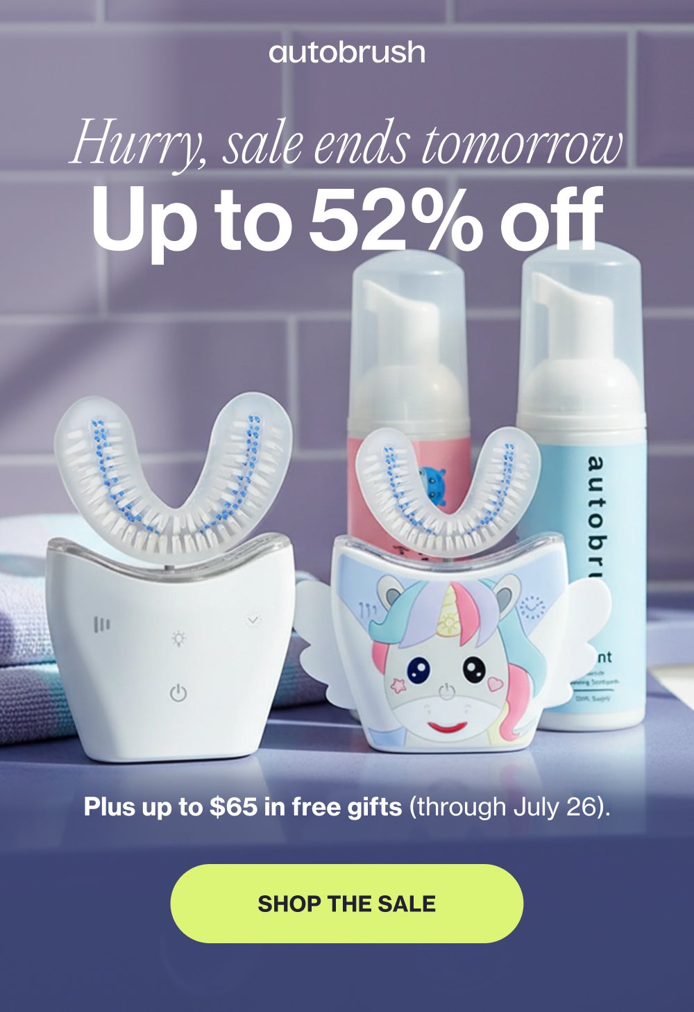 Hurry, sale ends tomorrow Up to 52% off Plus up to $65 in free gifts (through July 26). SHOP THE SALE