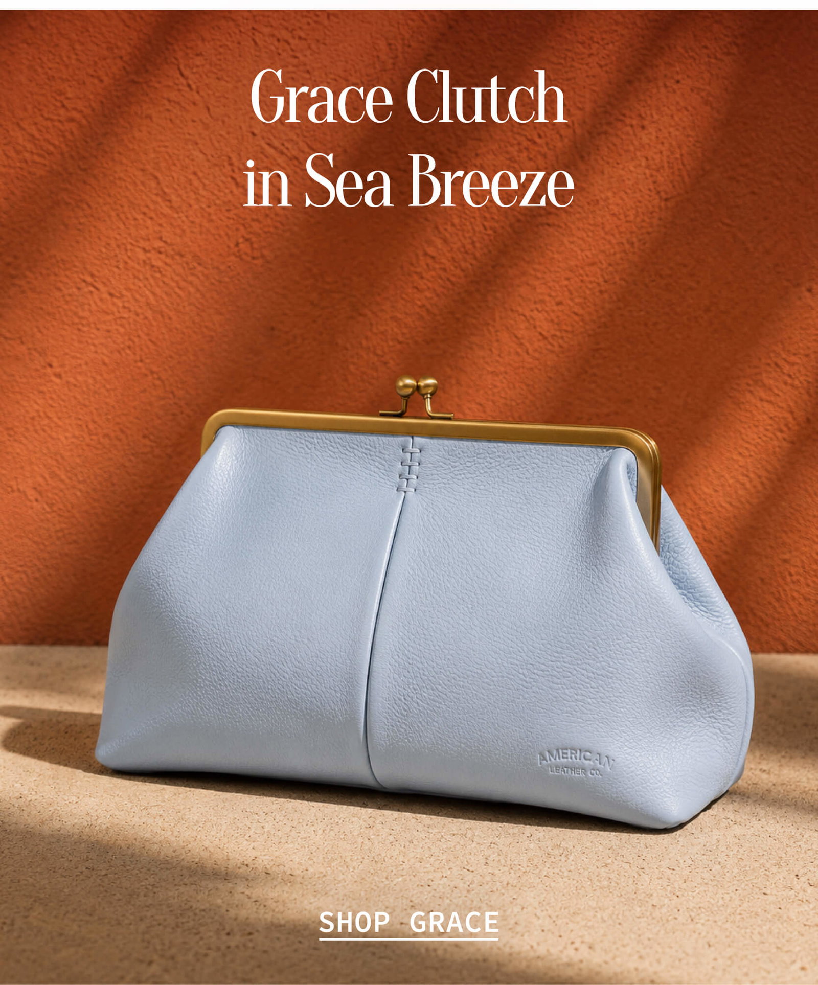 Grace Clutch in Sea Breeze