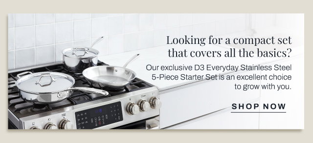 Shop Our D3 Stainless Everyday 5 pc Starter Set