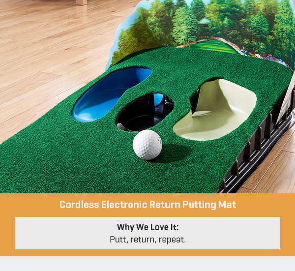 Cordless Electronic Return Putting Mat