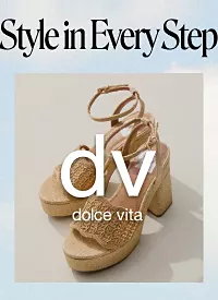 Embellished sandals. Shop Dolce Vita. 