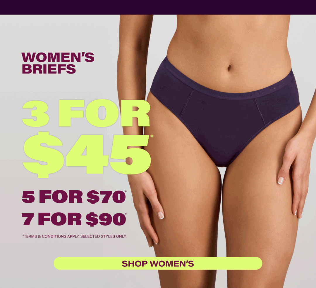 Women's Briefs 3 for $45