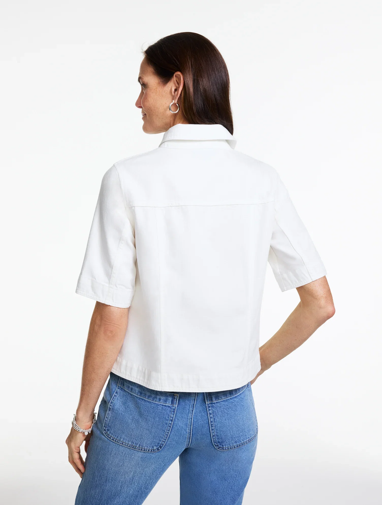 Image of Short Sleeve Jean Jacket