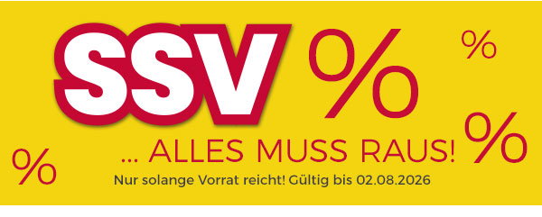 SSV - alles muss raus! Nur solange Vorrat reicht! Gültig bis 02.08.2026!