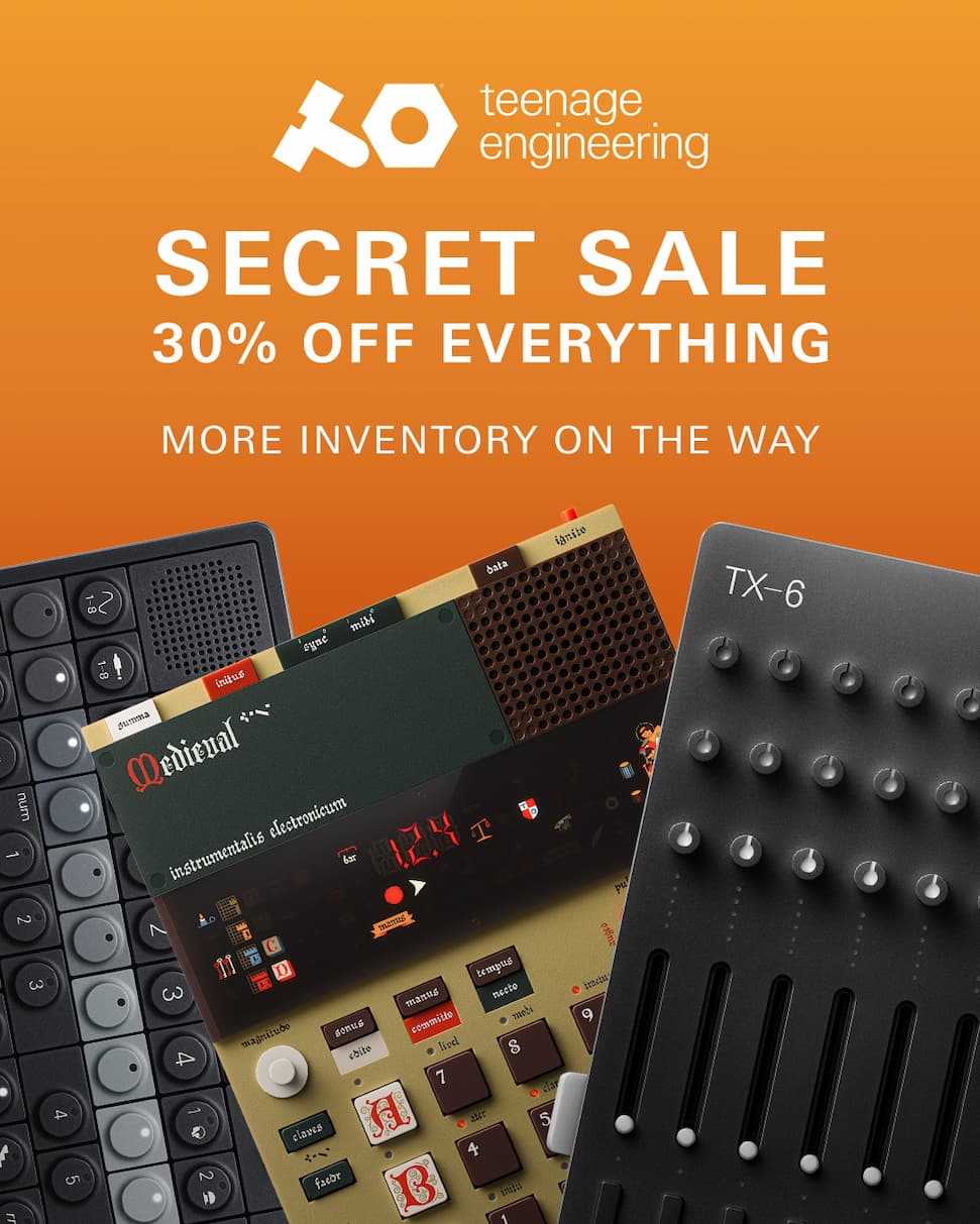 Teenage Engineering Secret Sale: More Inventory on the Way!