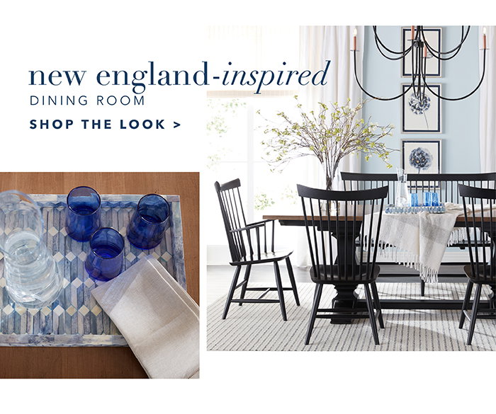 New England-inspired Dining Room | Shop the look >