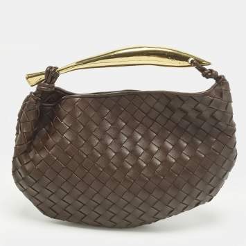 Sardine Brown Intrecciato Leat