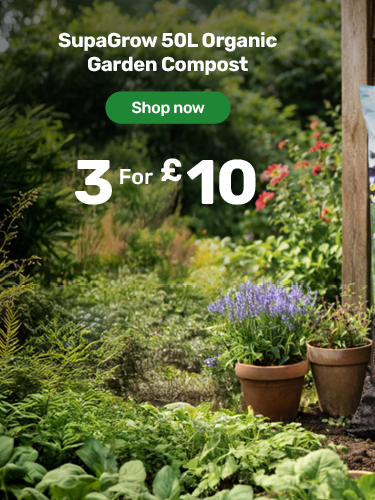 SupaGrow 50L Organic Garden Compost. 3 for £10
