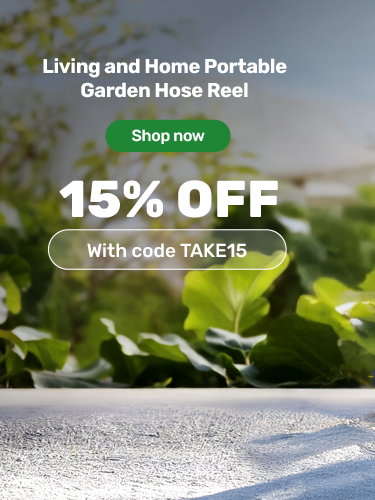Living and Home Portable Garden Hose Reel Cart 35m. 15% off with code TAKE15