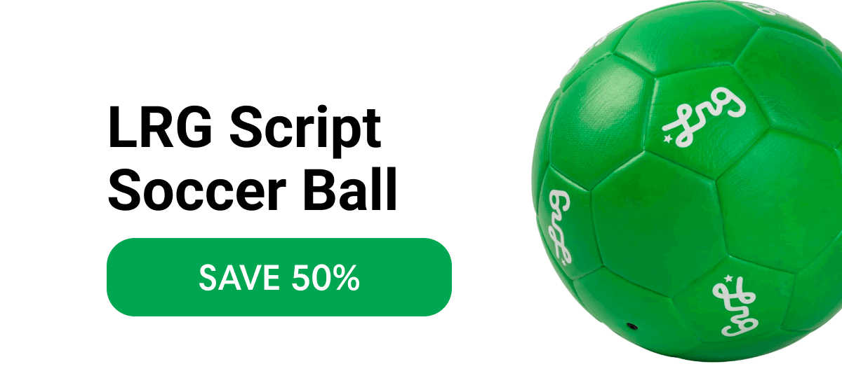 LRG Script Soccer Ball SAVE 50%